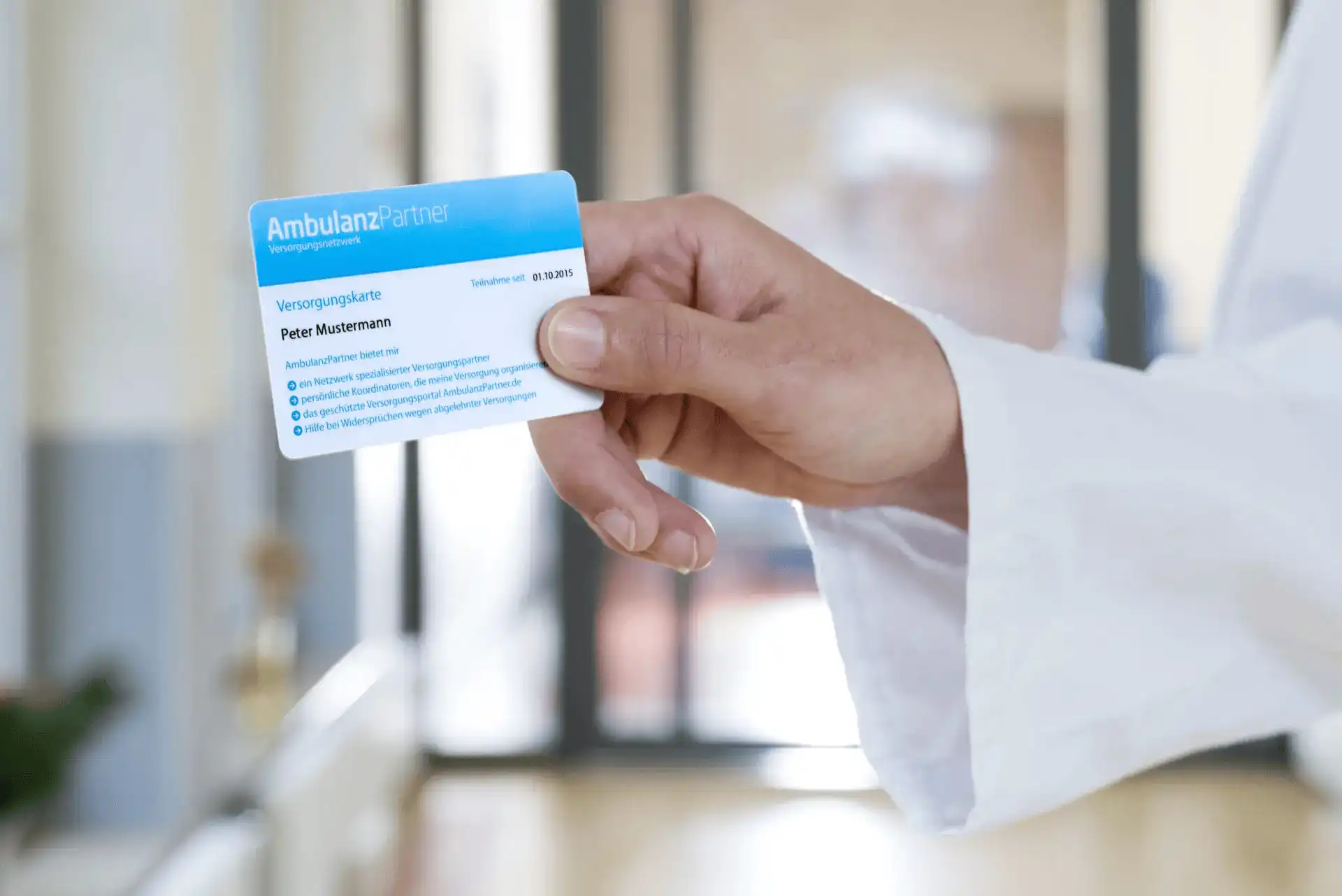 Ausgabe der AmbulanzPartner Versorgungskarte