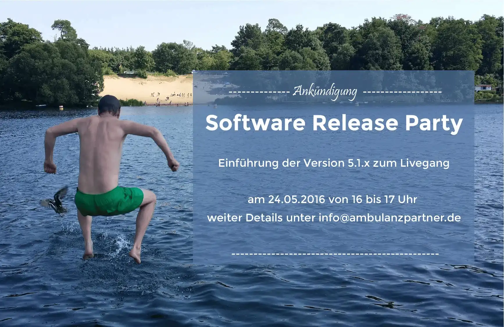 Software Release Party für die Einführung der Version 5.1.x
