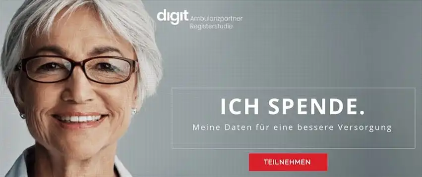 ICH SPENDE. Meine Daten für eine bessere Versorgung: die Ambulanzpartner Registerstudie