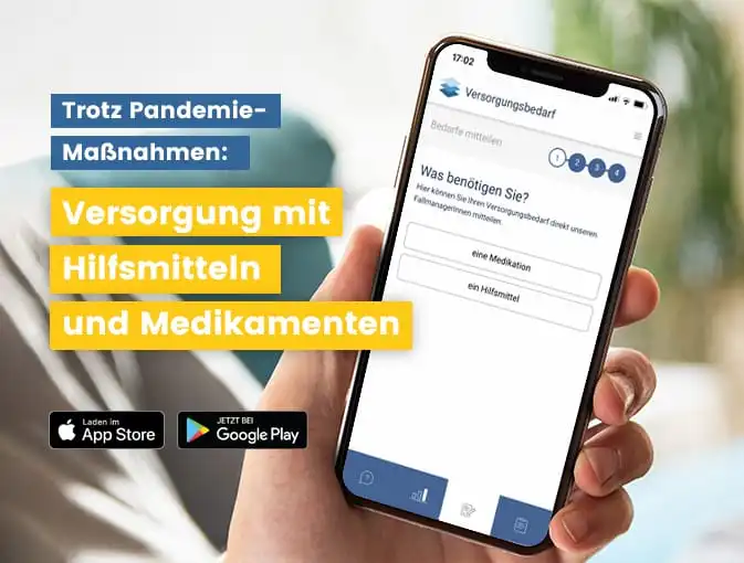 ALS-App: Versorgung mit Hilfsmitteln und Medikamenten trotz Pandemie-Maßnahmen