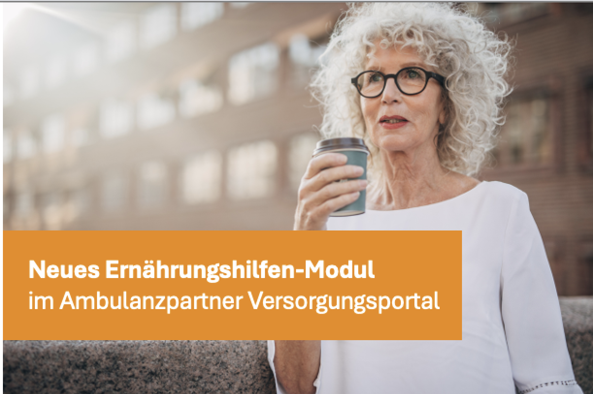 neue Ernährungshilfe-Modul im Ambulanzpartner Portal