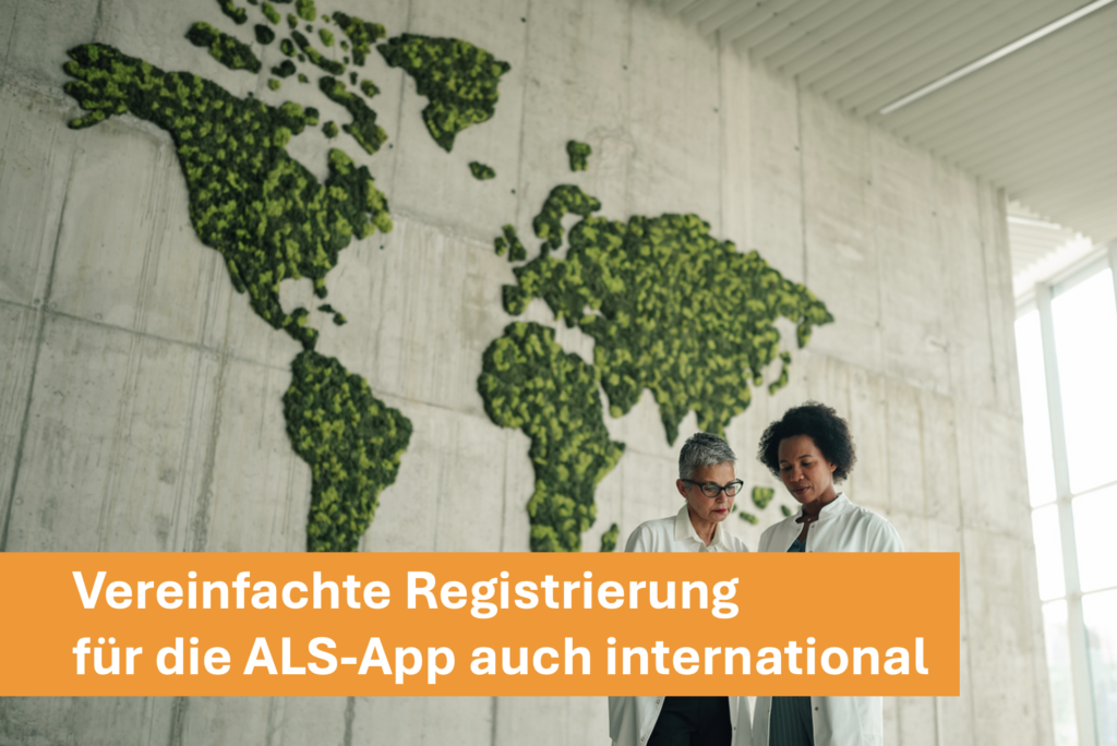 Überarbeitung der Registrierung für ALS-App auch international