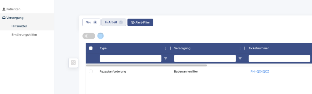 Übersicht Versorgungsprozesse Hilfsmittel