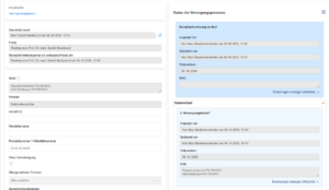 Details eines Hilfsmiitel Versorgungsprozesses